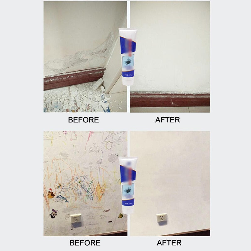 White Latex Paint Waterproof Wall Plaster Wall Paint Repair Crack Nail Eye Putty Powder Operation Simple Safe Home